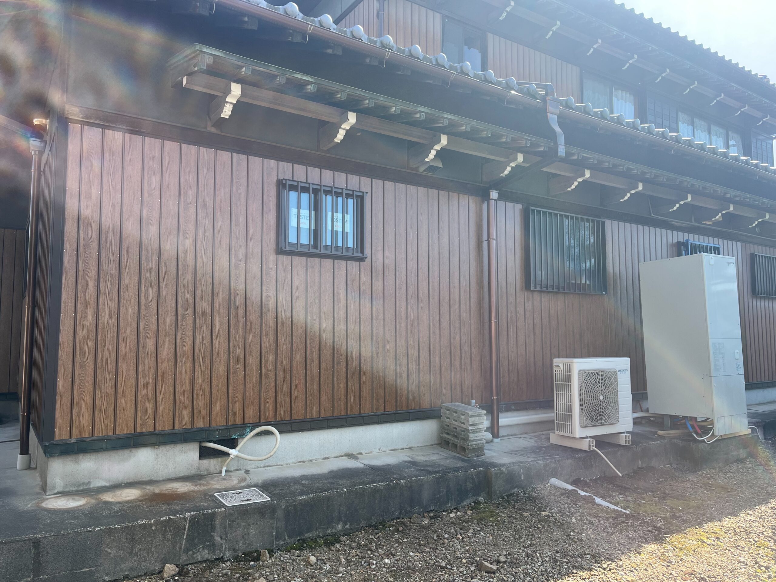木目調外壁材 外壁張り替え 完成 全景 各務原市